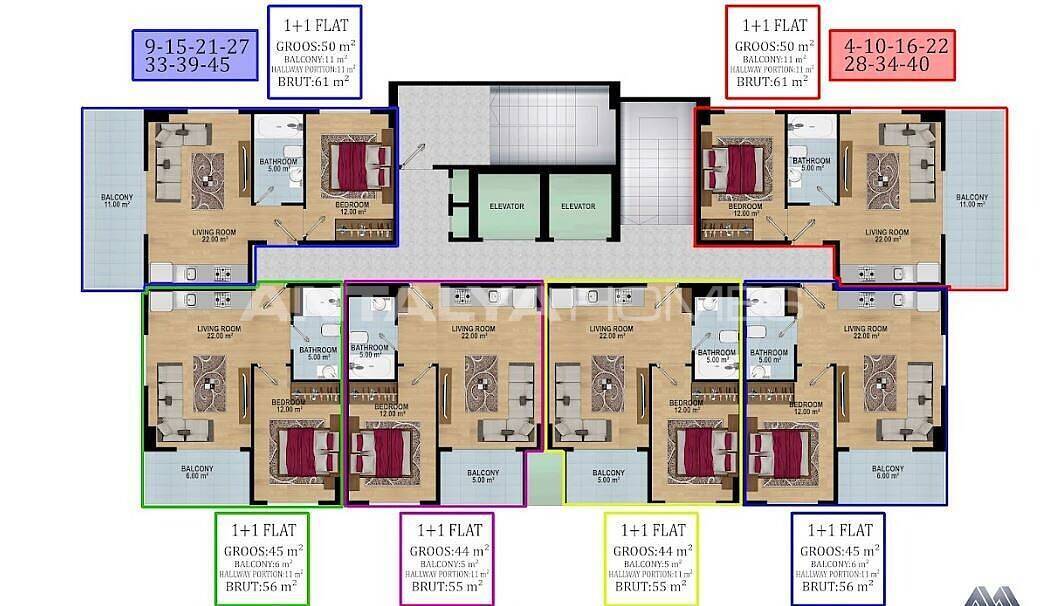 Appartement à Alanya, Turquie, 70 m² - image 19