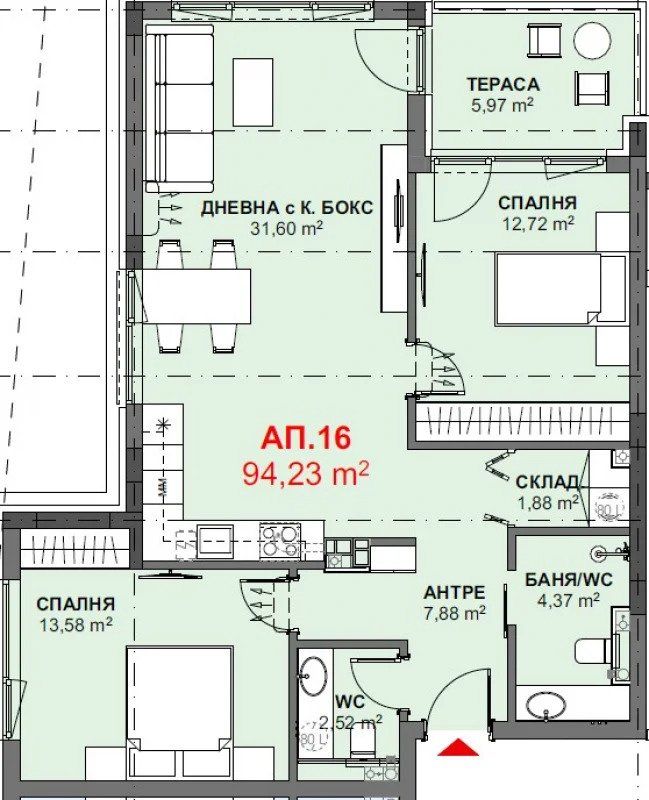 Apartment in Tschernomorez, Bulgarien, 105 m² - Foto 2