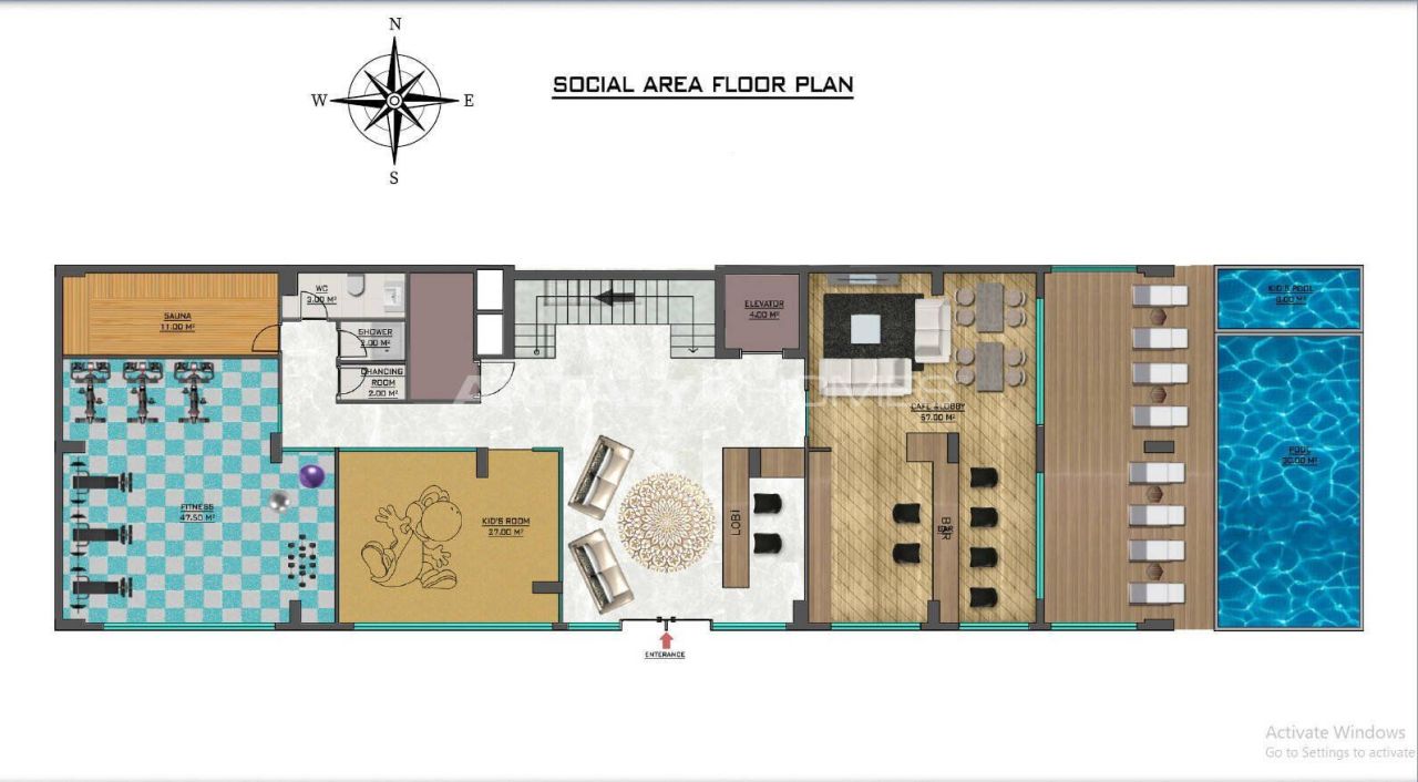 Appartamenti a Alanya, Turchia, 61 m² - foto 14