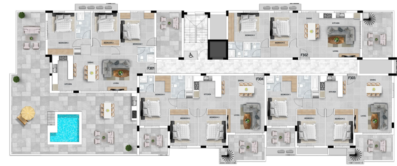 Appartamenti a Larnaca, Cipro, 119 m² - foto 12