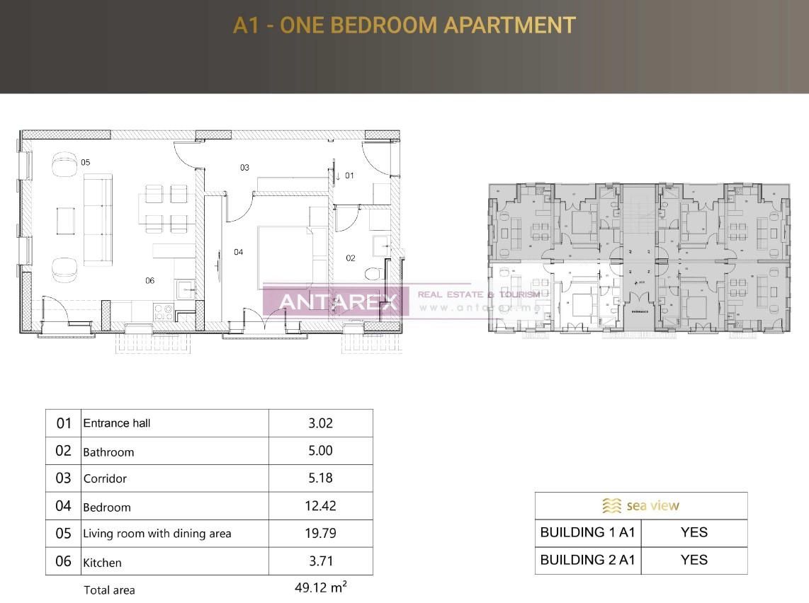 Apartment in Risan, Montenegro, 59 m² - picture 9