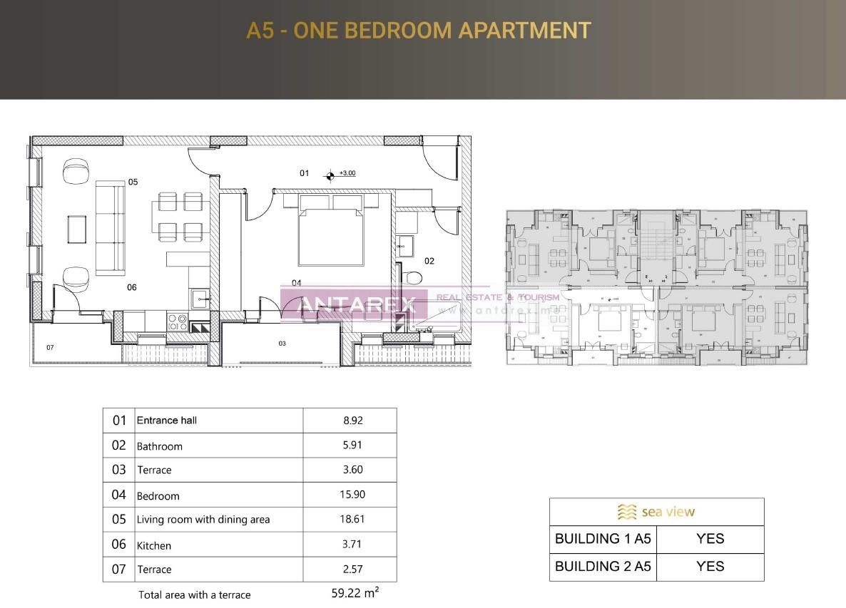 Apartment in Risan, Montenegro, 59 m² - picture 13