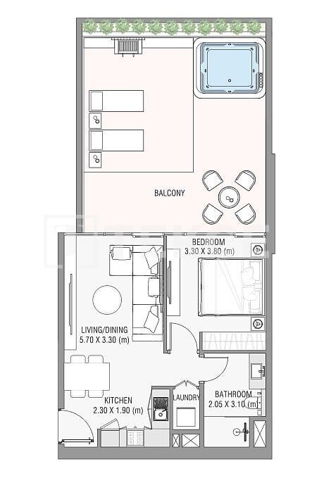 Appartamenti a Dubai, EAU, 129 m² - foto 14