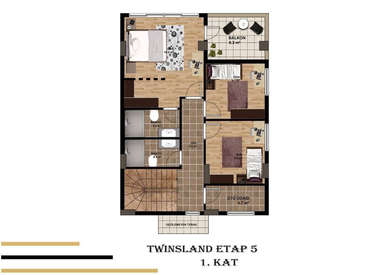 Villa a Mersin, Turchia, 185 m² - foto 4