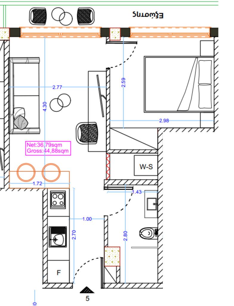 Appartamento a Salonicco, Grecia, 45 m² - foto 6