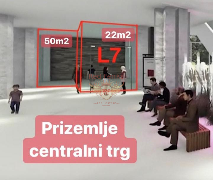 Biens commerciaux à Budva, Monténégro, 132 m² - image 1