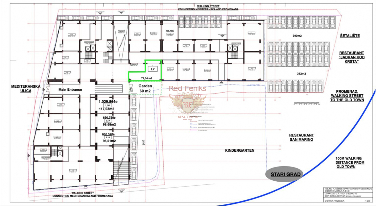Proprietà commerciale a Budva, Montenegro, 132 m² - foto 3
