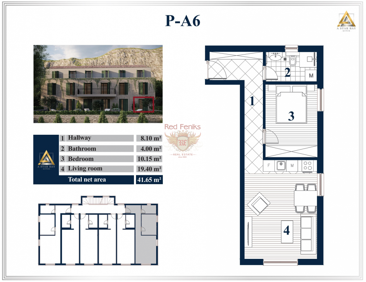Wohnung in Kotor, Montenegro, 41 m² - Foto 5