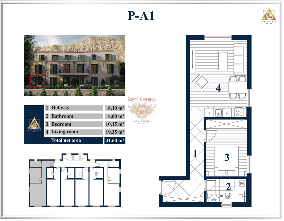 Wohnung in Kotor, Montenegro, 41 m² - Foto 6