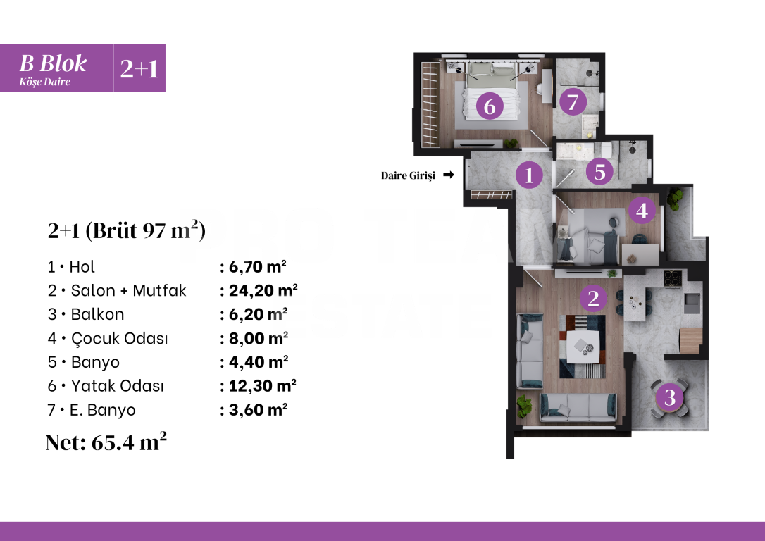 Appartamento a Antalya, Turchia, 72 m² - foto 15
