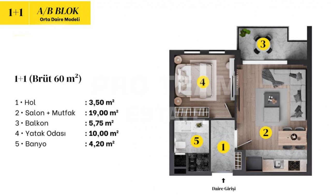 Flat in Antalya, Turkey, 60 m² - picture 16