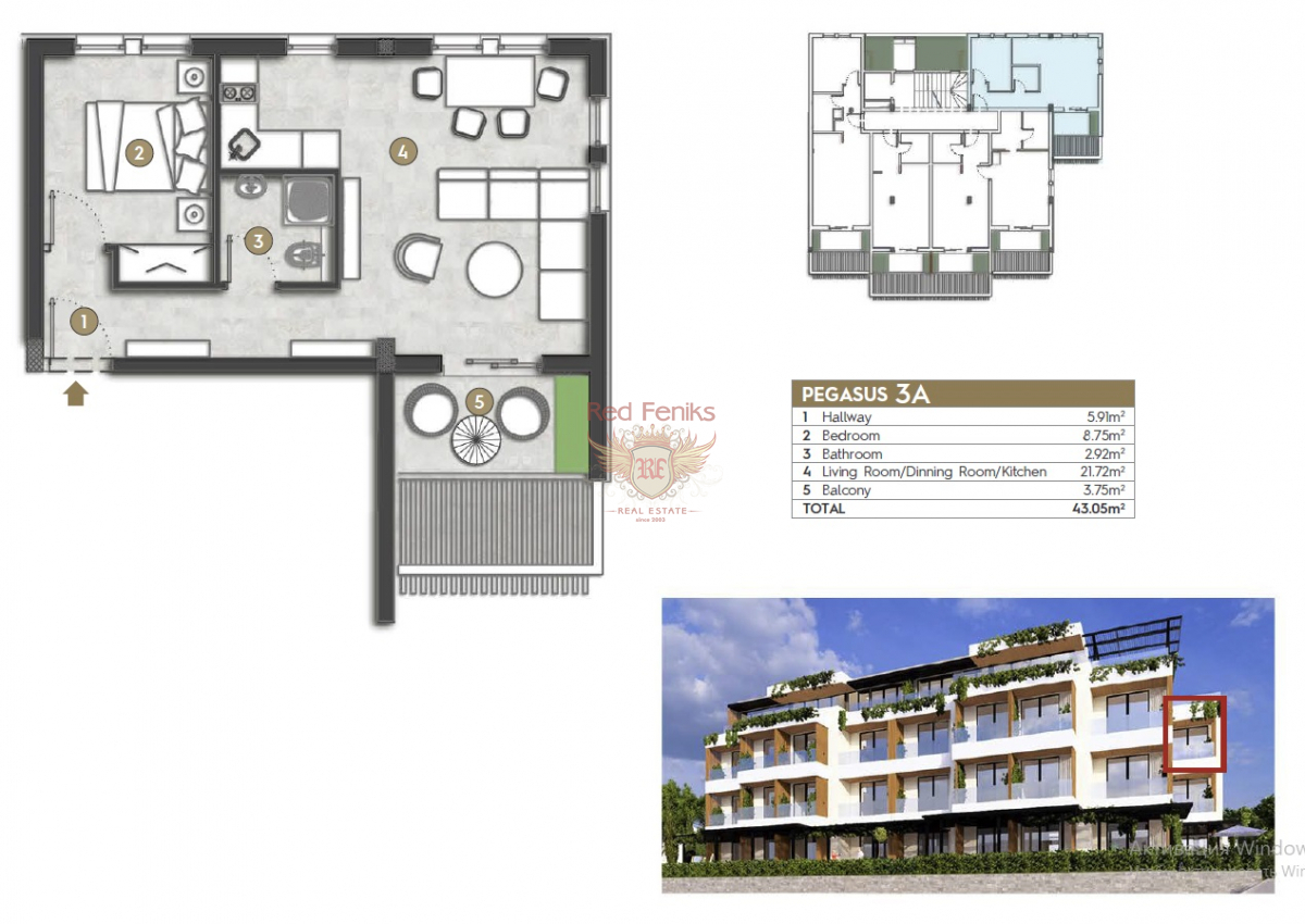 Appartement à Herceg-Novi, Monténégro, 43 m² - image 10