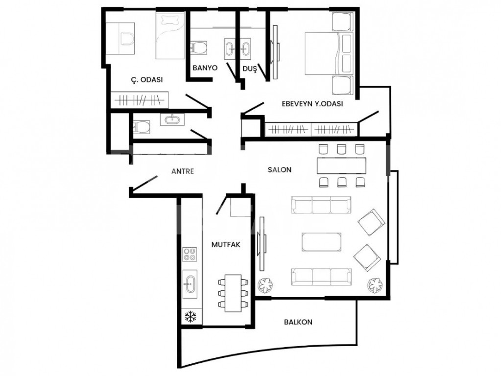 Piso en Antalya, Turquia, 90 m² - imagen 18