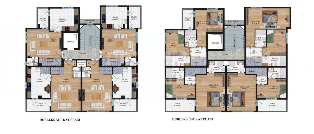 Wohnung in Antalya, Türkei, 50 m² - Foto 18