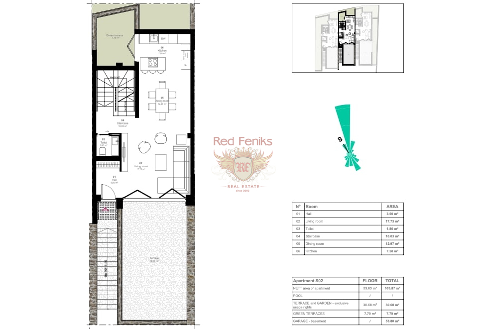Haus in Tivat, Montenegro, 101 m² - Foto 14