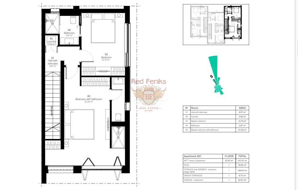 Haus in Tivat, Montenegro, 103 m² - Foto 15