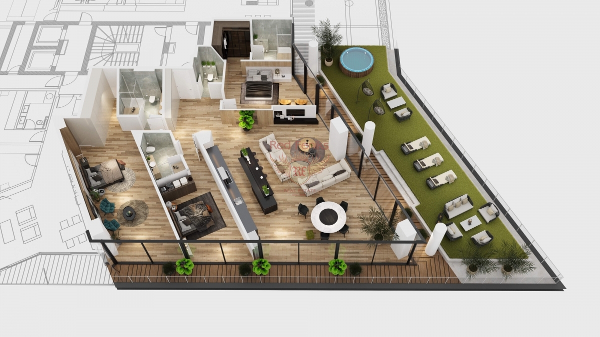 Appartement à Budva, Monténégro, 94 m² - image 17