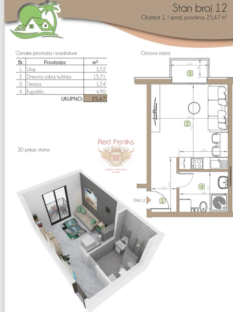 Appartamento a Kotor, Montenegro, 44 m² - foto 18