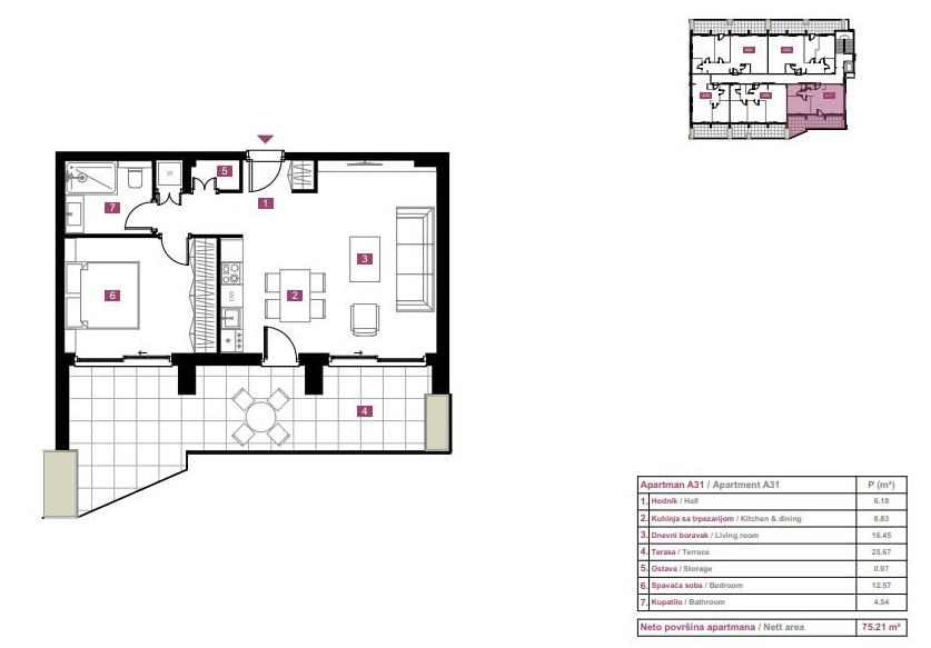 Apartamento en Budva, Montenegro, 75 m² - imagen 10