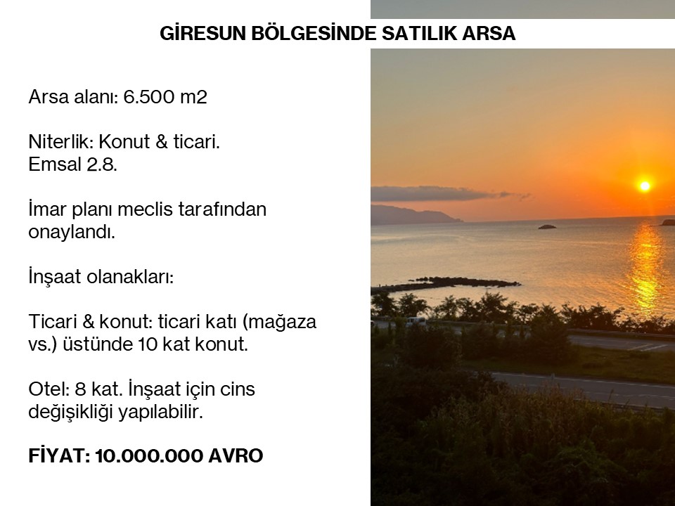 Grundstück in Giresun, Türkei, 6 500 m² - Foto 3