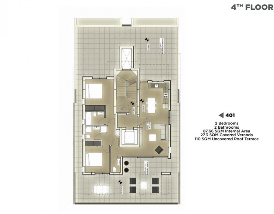Penthouse in Larnaca, Cyprus, 115 m² - picture 5