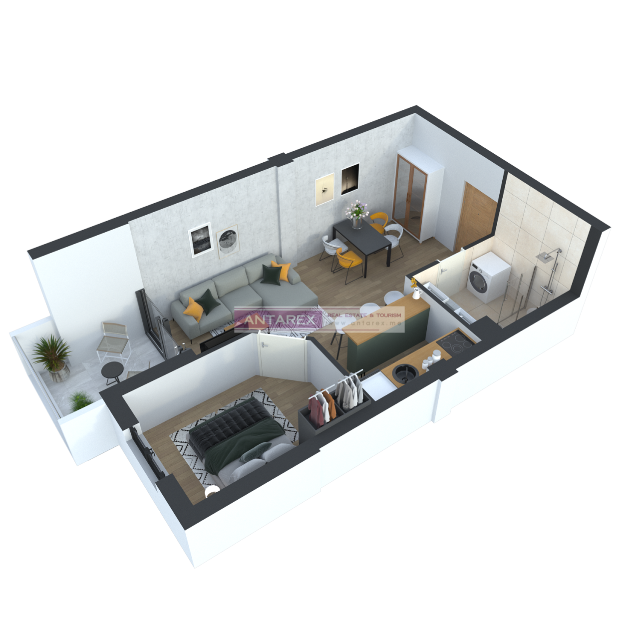 Apartment in Herceg-Novi, Montenegro, 45.5 m² - picture 6