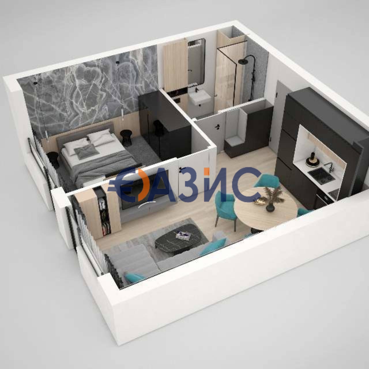 Apartment in Sonnenstrand, Bulgarien, 49 m² - Foto 1