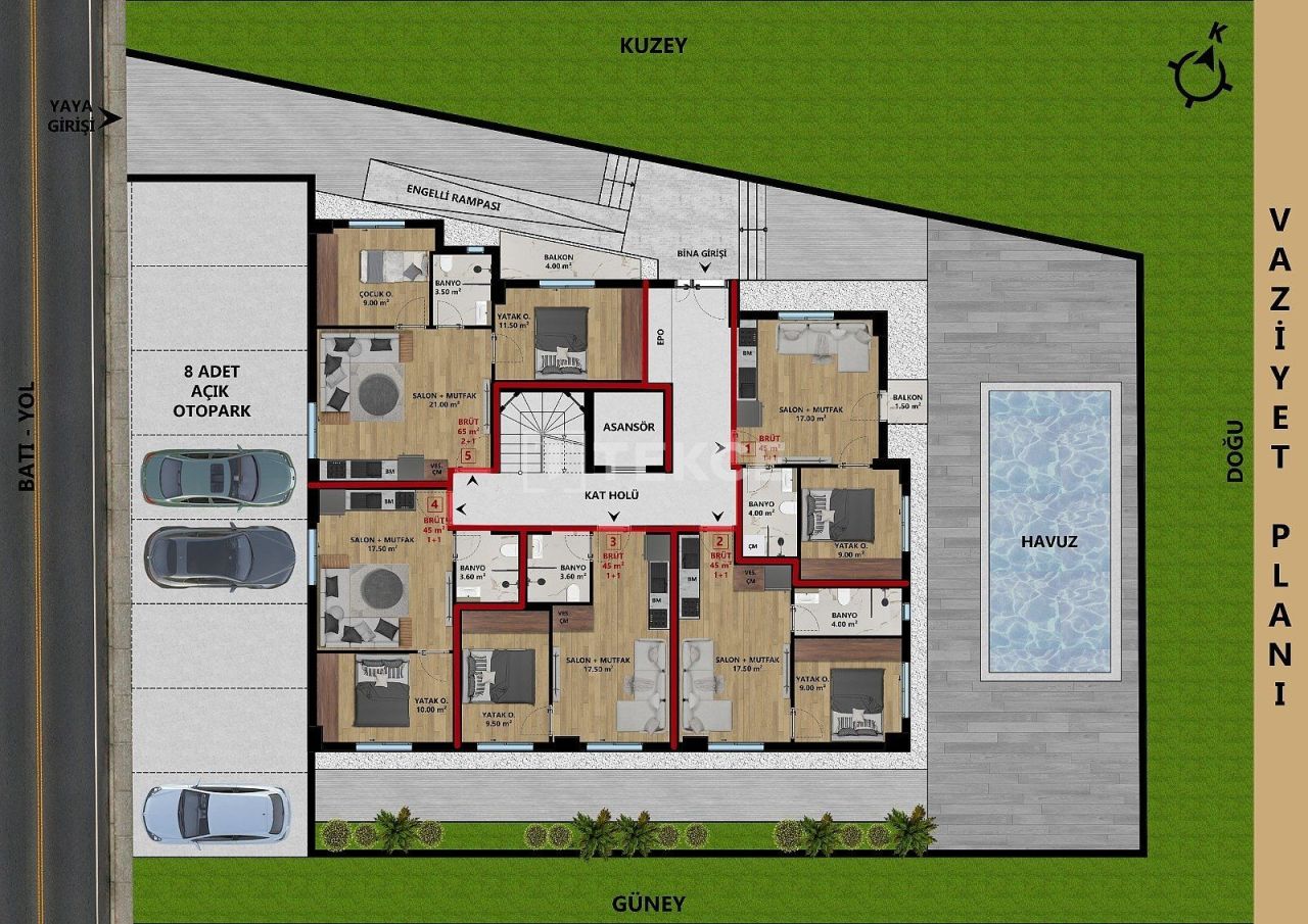 Penthouse à Antalya, Turquie, 130 m² - image 15