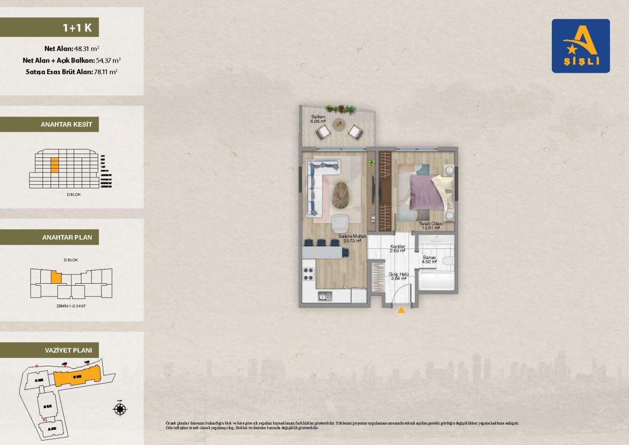 Appartement à Istanbul, Turquie, 50 m² - image 15