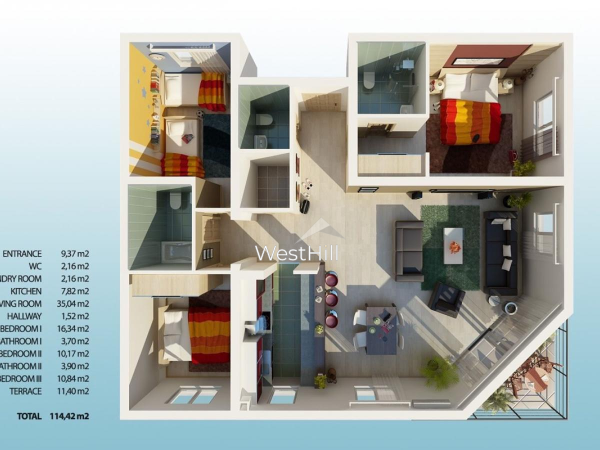 Apartamento en Becici, Montenegro, 114 m² - imagen 18