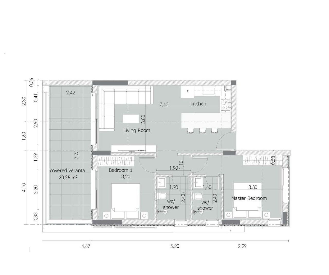 Apartamento en Limasol, Chipre, 95 m² - imagen 11