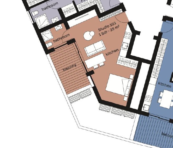 Studio à Limassol, Chypre, 48 m² - image 15