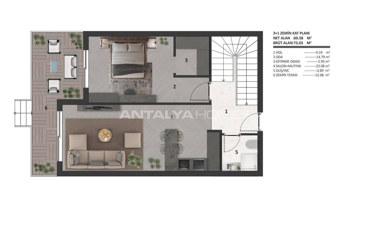 Appartement à Antalya, Turquie, 53 m² - image 9