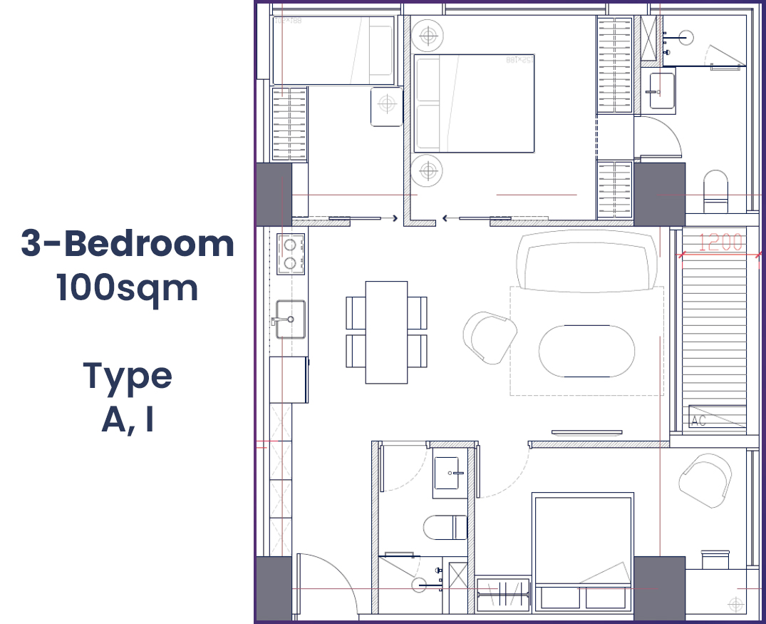 Wohnung in Phnom Penh, Kambodscha, 60 m² - Foto 7