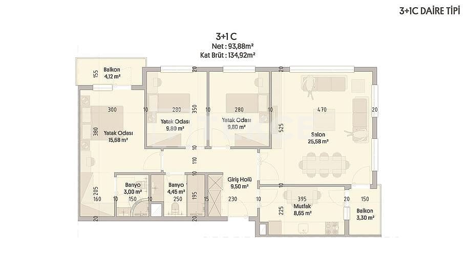 Apartment in Istanbul, Türkei, 60 m² - Foto 16