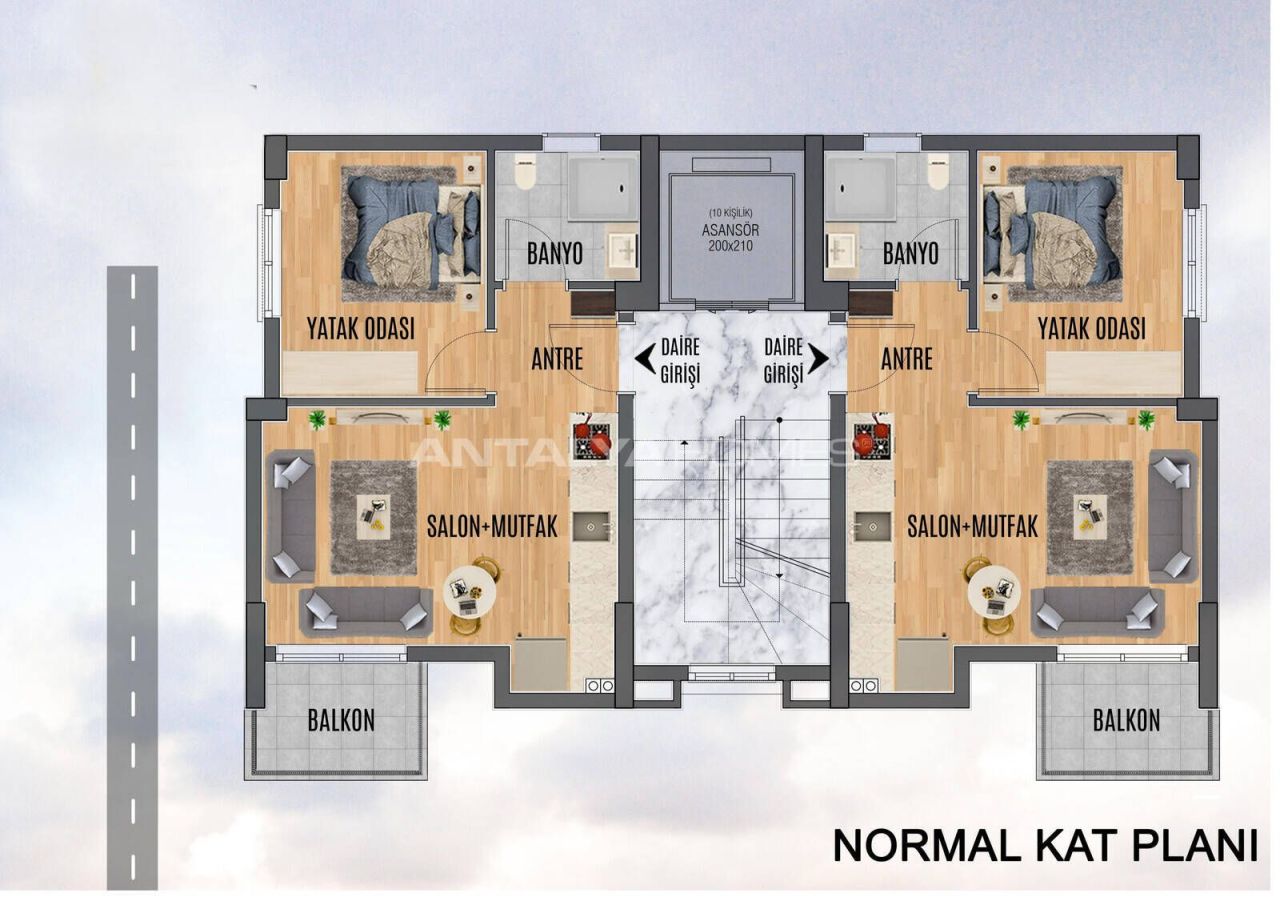 Apartment in Antalya, Türkei, 54 m² - Foto 15