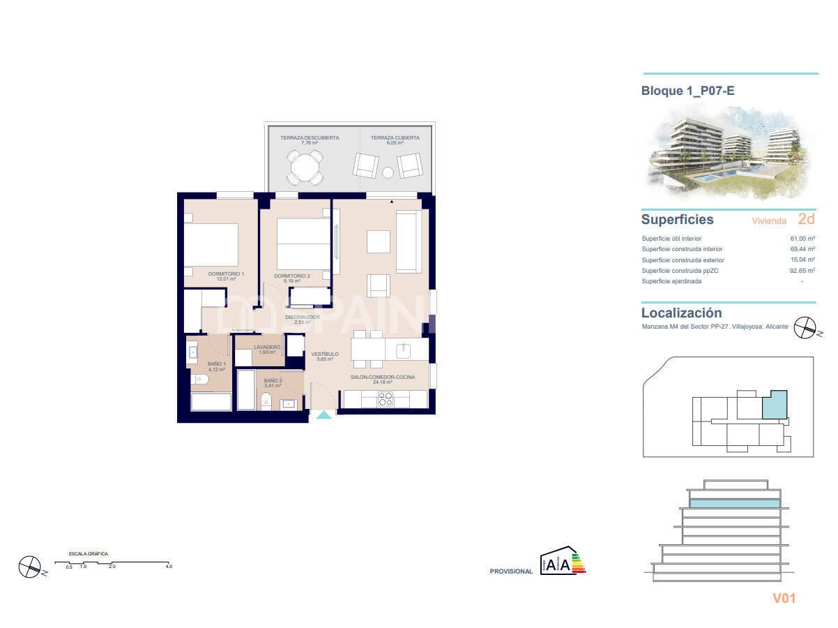 Penthouse in Villajoyosa, Spain, 111 m² - picture 16