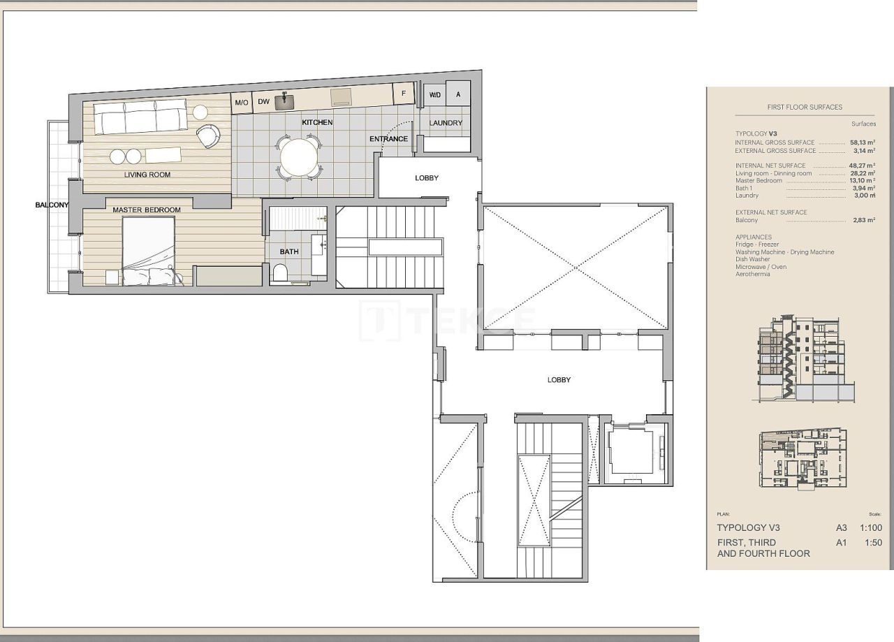 Apartment in Barcelona, Spain, 58 m² - picture 14