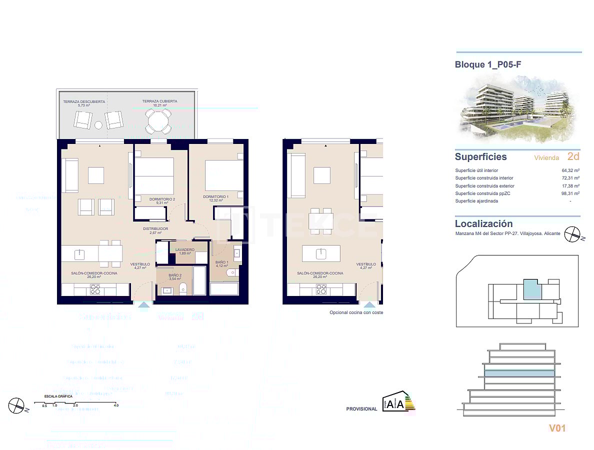 Penthouse in Villajoyosa, Spain, 111 m² - picture 15