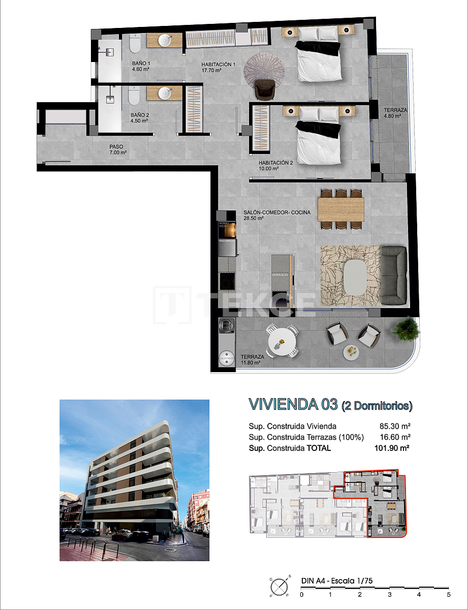 Appartement à Santa Pola, Espagne, 95 m² - image 16