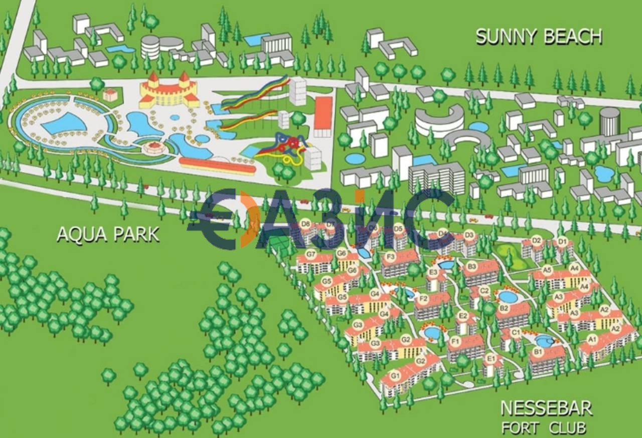 Appartamenti a Spiaggia assolata, Bulgaria, 42 m² - foto 16