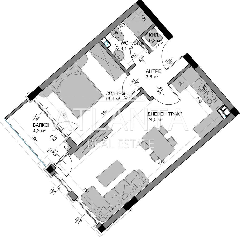 Appartamenti a Varna, Bulgaria, 62 m² - foto 1