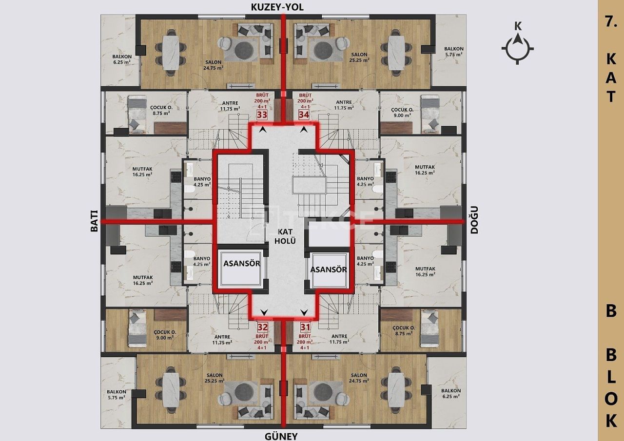 Penthouse in Antalya, Türkei, 200 m² - Foto 13