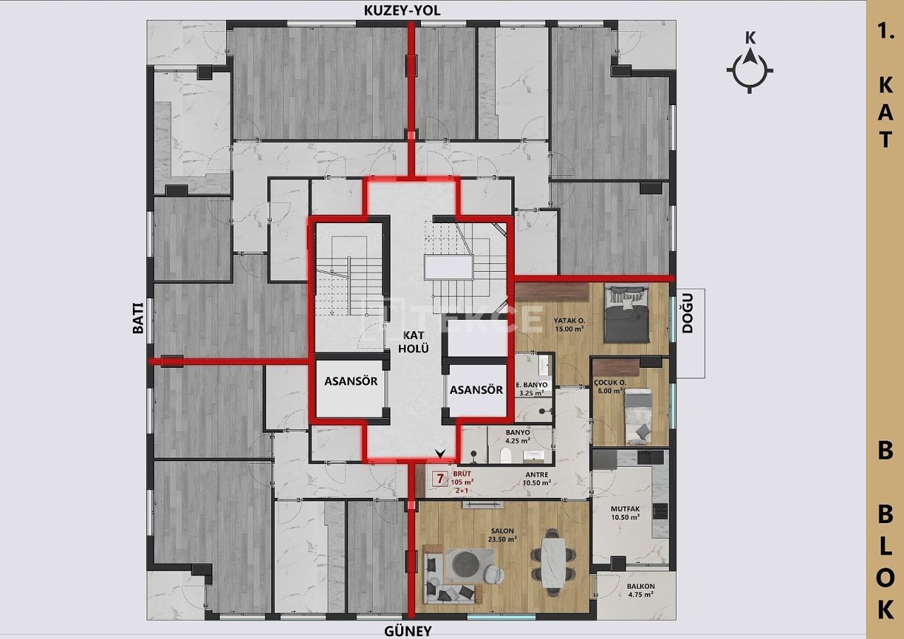 Penthouse in Antalya, Türkei, 200 m² - Foto 17