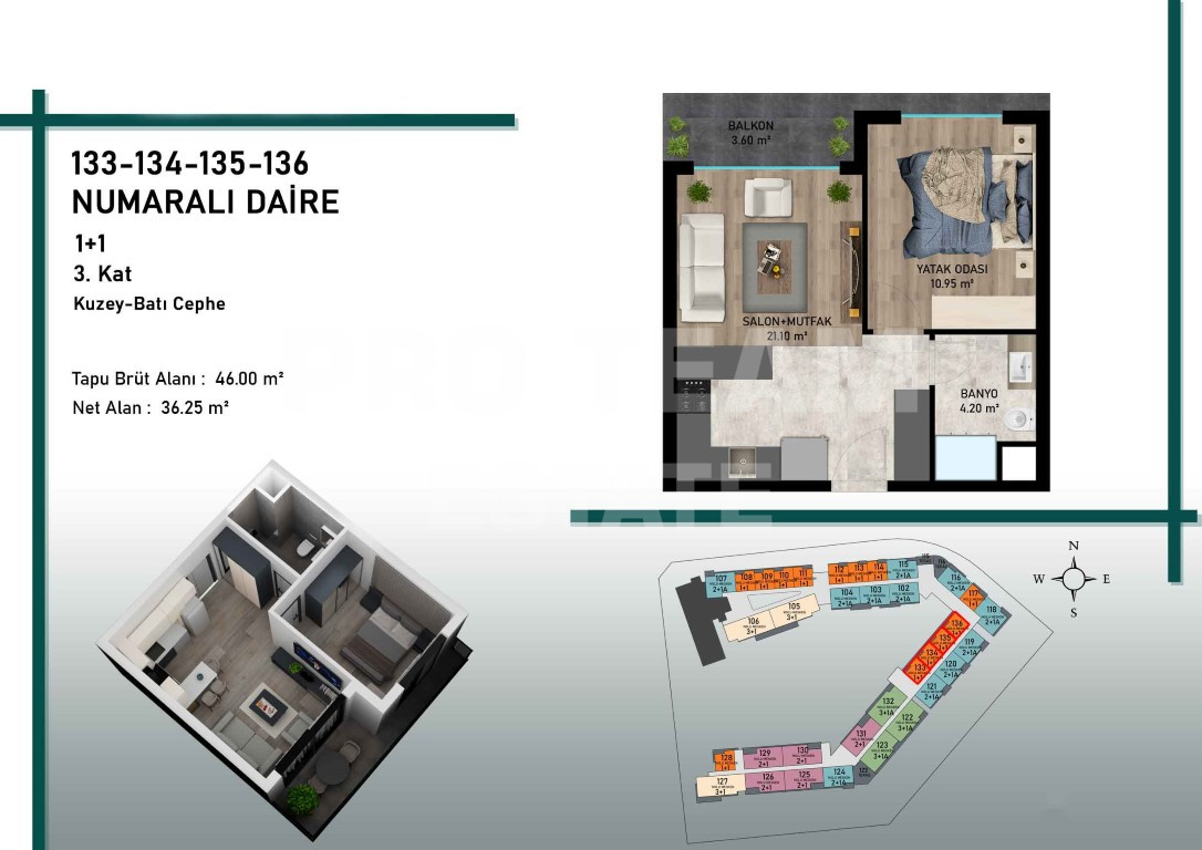 Appartamento a Antalya, Turchia, 42 m² - foto 8