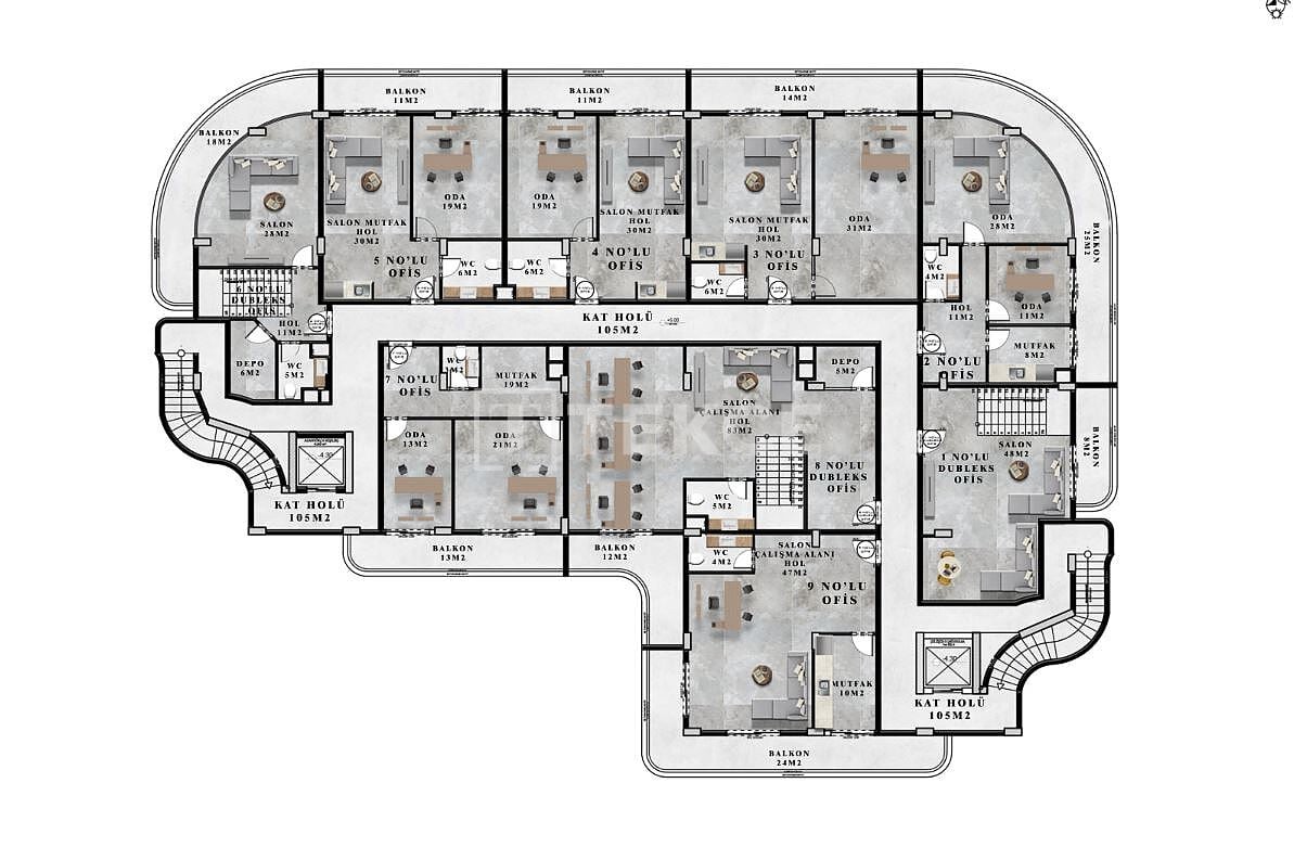 Geschäft in Alanya, Türkei, 92 m² - Foto 8