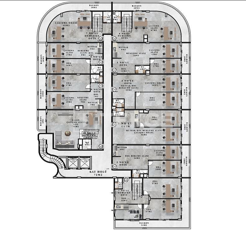 Oficina en Alanya, Turquia, 102 m² - imagen 12