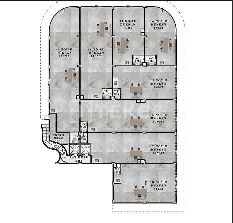 Oficina en Alanya, Turquia, 102 m² - imagen 13