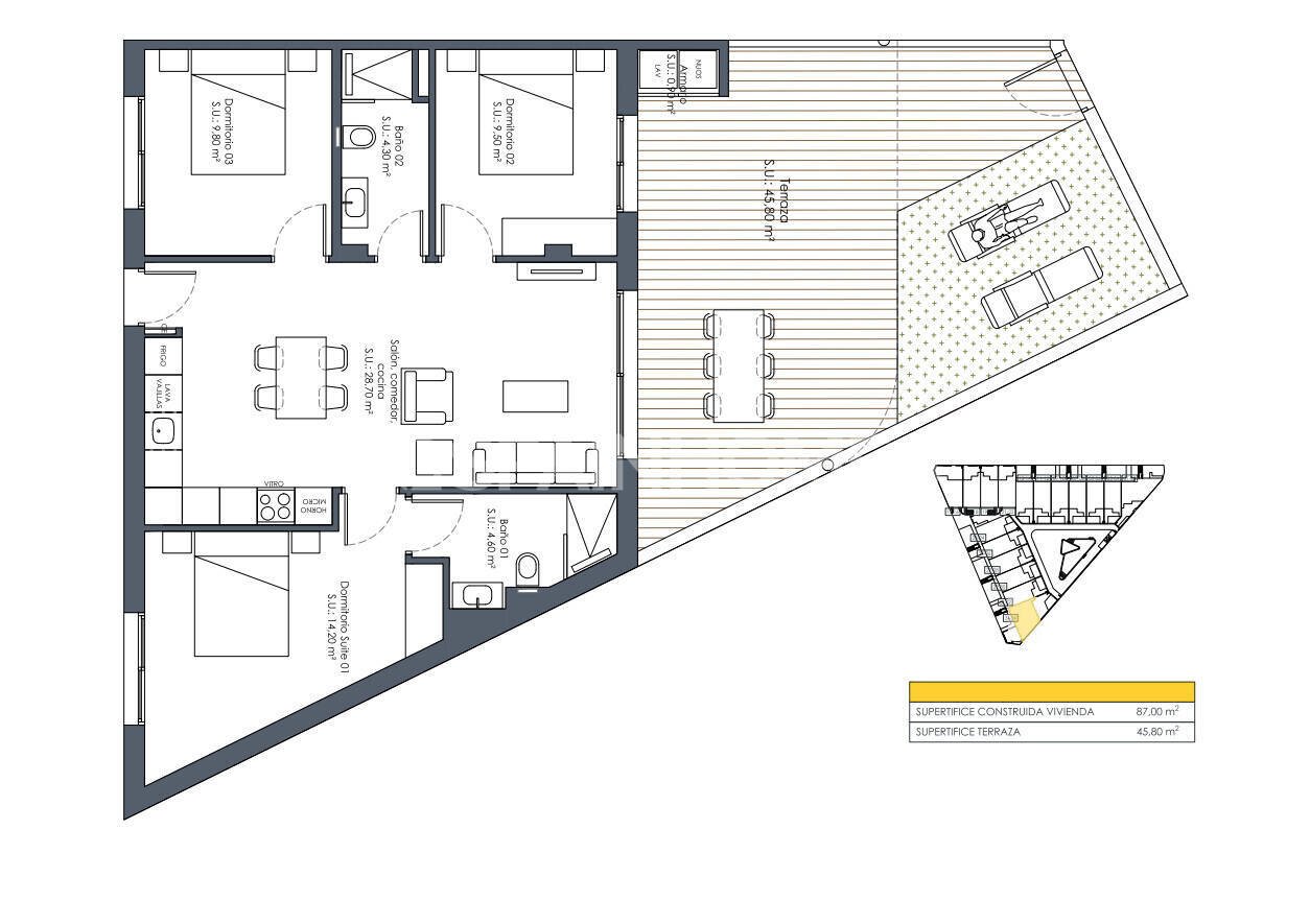 Apartment in San Fulgencio, Spanien, 132 m² - Foto 14