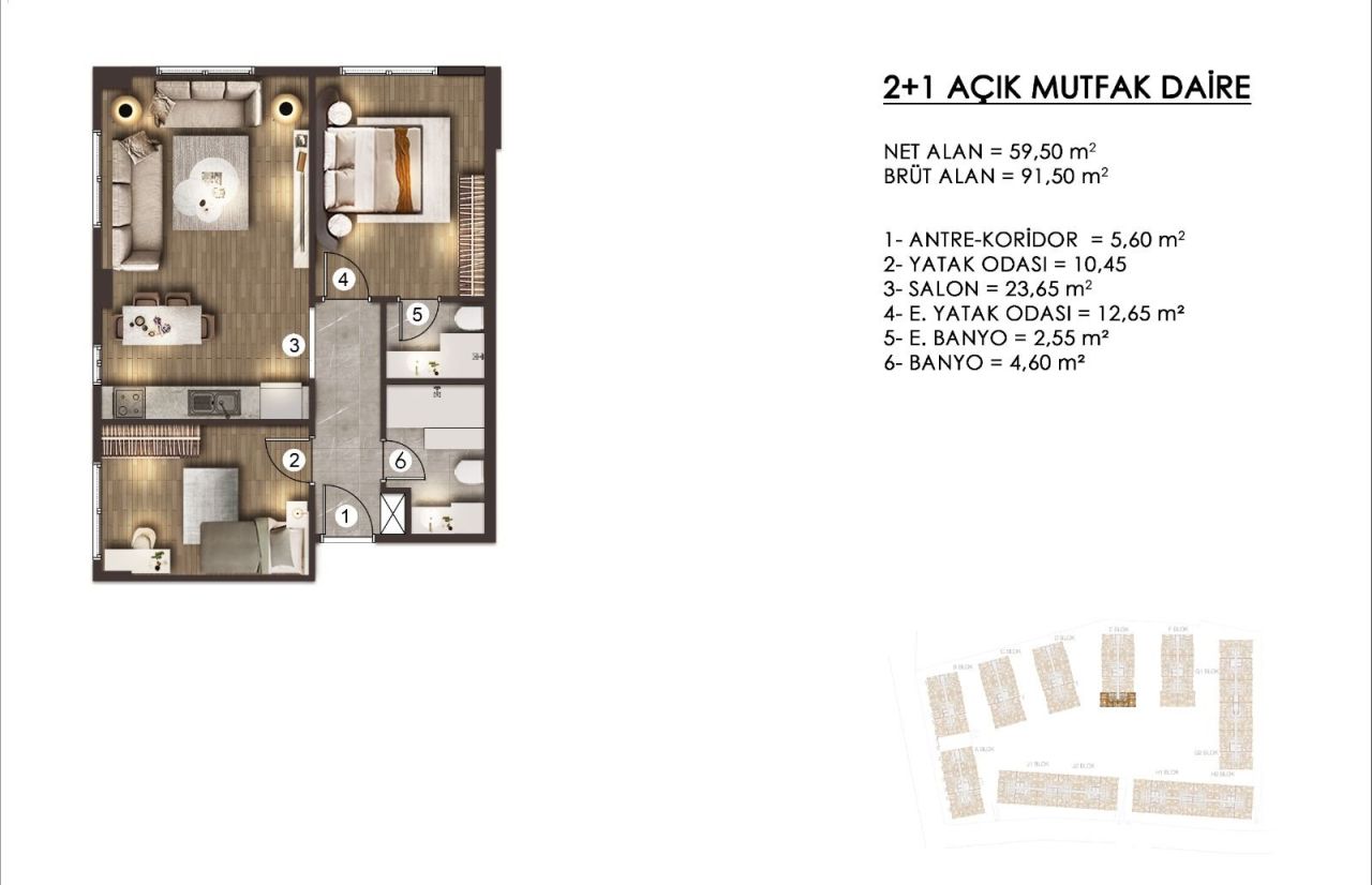 Apartamento en Estambul, Turquia, 120 m² - imagen 8
